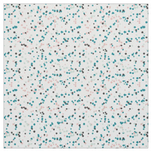 Tropic Breeze Teal & Pink Confetti Dots Pattern Fabric