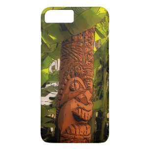 Tropic Garden Tiki Illustrated Hawaiian iPhone 8 Plus/7 Plus Case