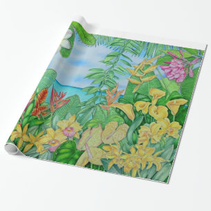 Tropic Gold Wrapping Paper