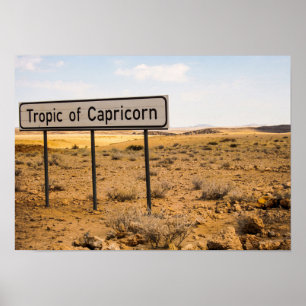 Tropic of Capricorn Desert Highway Sign