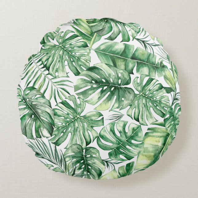 Tropic Rain Round Cushion (Front)
