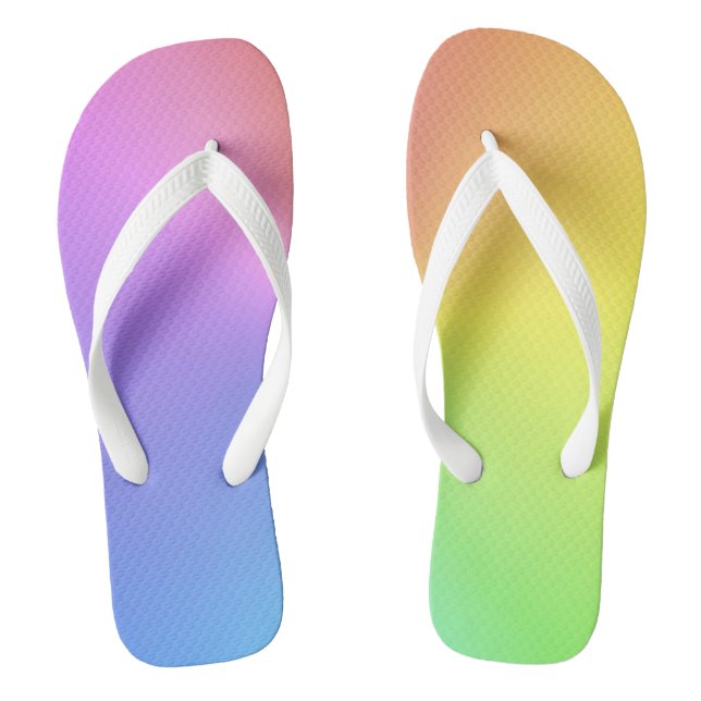Tropic Rainbow Colours Thongs (Footbed)