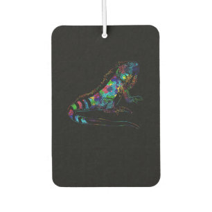 Tropic Reptile Zoo Keeper Gift Idea Iguana Premium Car Air Freshener