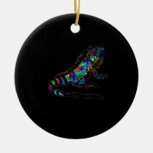 Tropic Reptile Zoo Keeper Gift Idea Iguana Premium Ceramic Ornament