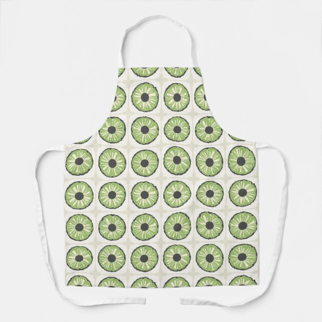 Tropic Slice Leafy Green Apron (Front)