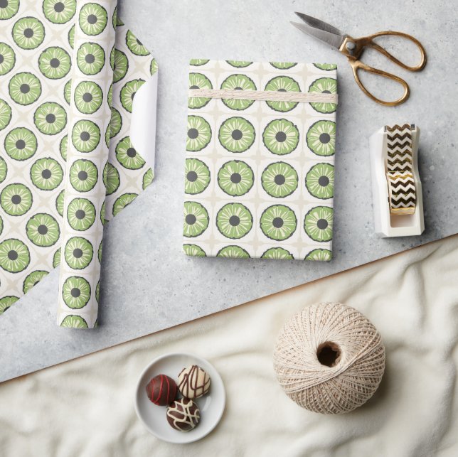 Tropic Slice Leafy Green Wrapping Paper (Crafts)
