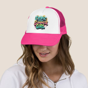 Tropic Soul Summer Girl Graffiti Hat