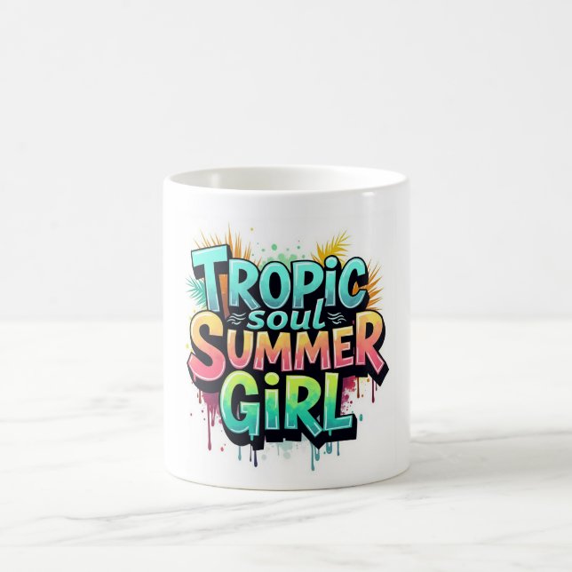 Tropic Soul Summer Girl Graffiti Mug (Center)