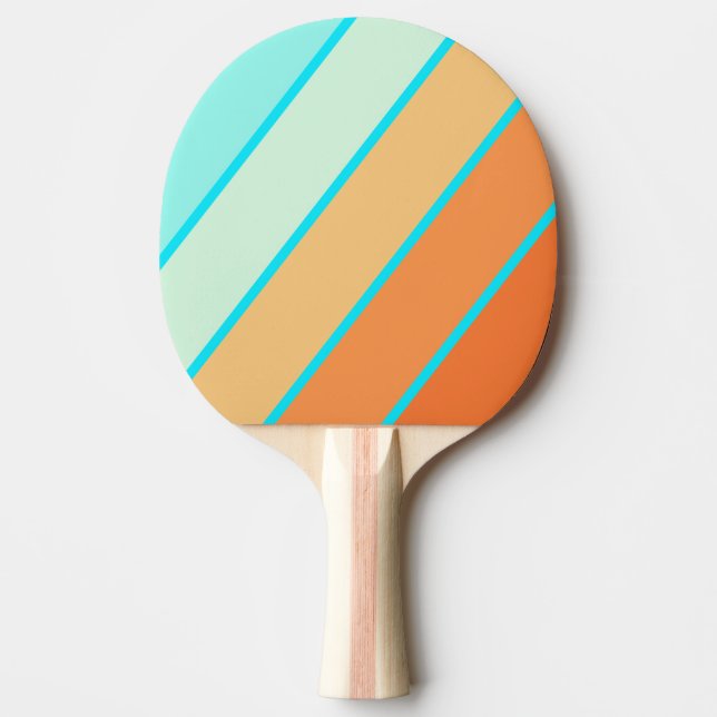 Tropic Splash Bold Striped Ping Pong Paddle (Front)