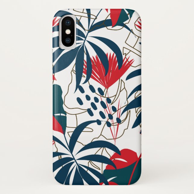 Tropical Abstract Art Case-Mate iPhone Case (Back)