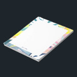 Tropical Abstract Art Personalised Stationery Notepad<br><div class="desc">This personalised notepad design features a beautiful hand-painted watercolor botanical art. Customise the text with your name and use it for any occasion or business. More matching products are available at my shop ByEunMee.</div>