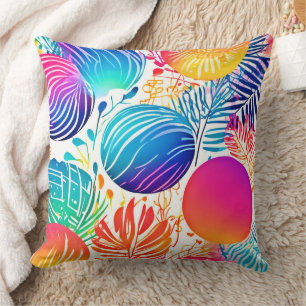 Tropical Abstract Paradise Cushion