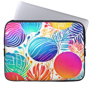 Tropical Abstract Paradise Laptop Sleeve