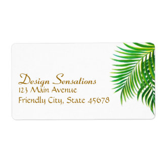 Tropical address label