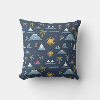 Tropical Adventure Pattern Cushion