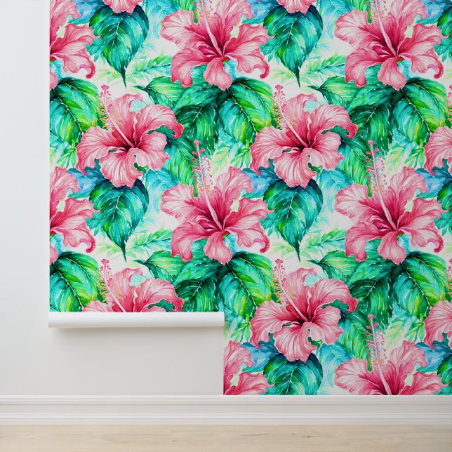 Tropical aloha print wallpaper (Application)