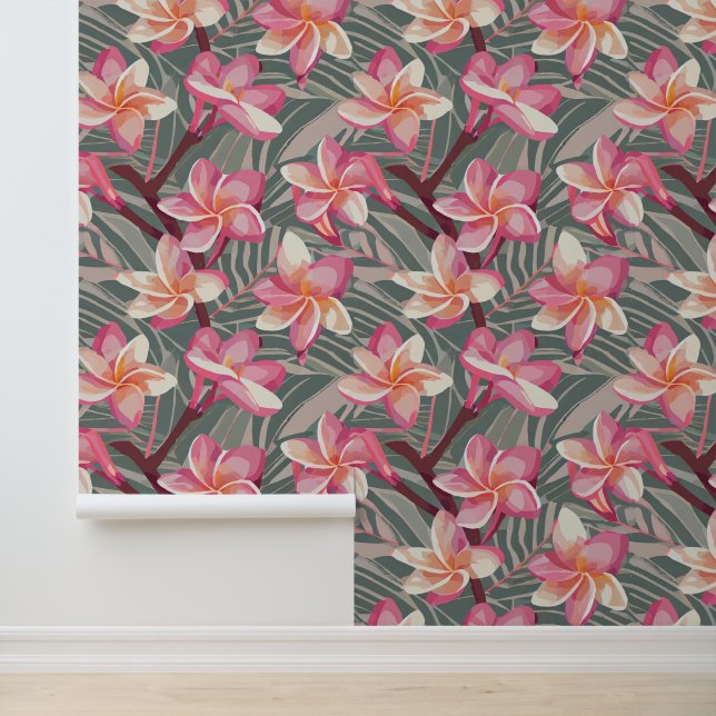 Tropical aloha print wallpaper (Application)