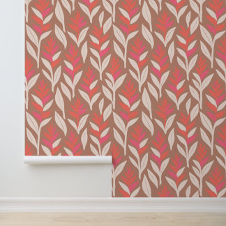 Tropical aloha print wallpaper