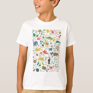 Tropical Alphabet for Children T-Shirt