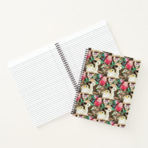 Tropical Animal Pattern Notebook
