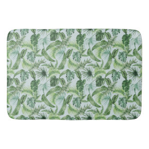 Tropical Animal Print &Greenery Series Design 12 Bath Mat