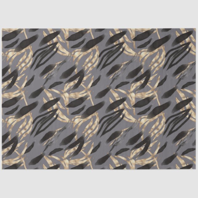 Tropical Animal Print &Greenery Series Design 23 Tissue Paper (Front)