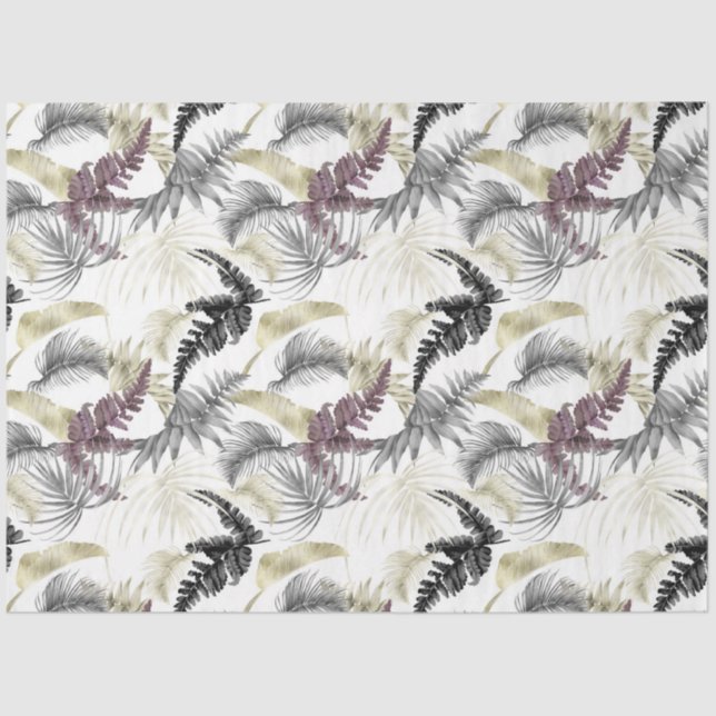 Tropical Animal Print &Greenery Series Design 33 Tissue Paper (Front)