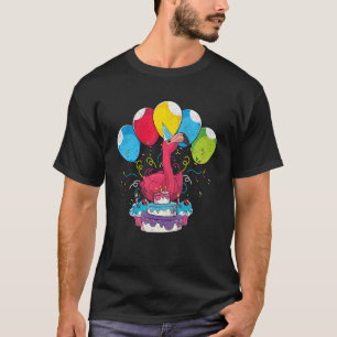 Tropical Animal   Zoo Bird Birthday Party Pink Fla T-Shirt