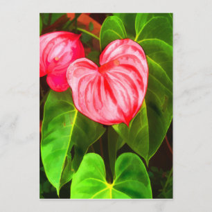 Tropical Anthurium Invitation