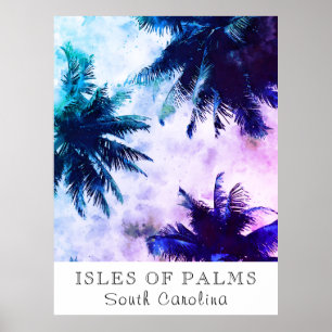 *~* Tropical AP25 Travel Personalise - Palm Tree Poster