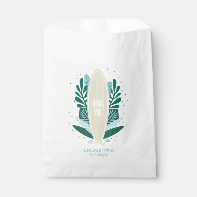  Tropical Aqua Baby On Board  Favour Bag (Front)