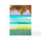 Tropical Aqua Island Birthday Greeting Card