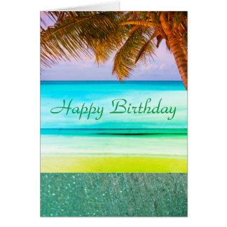 Birthday Tropical Island Greeting Cards | Zazzle.com.au