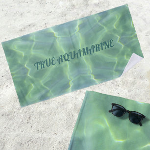 Tropical Aquamarine Water Customisable Beach Towel