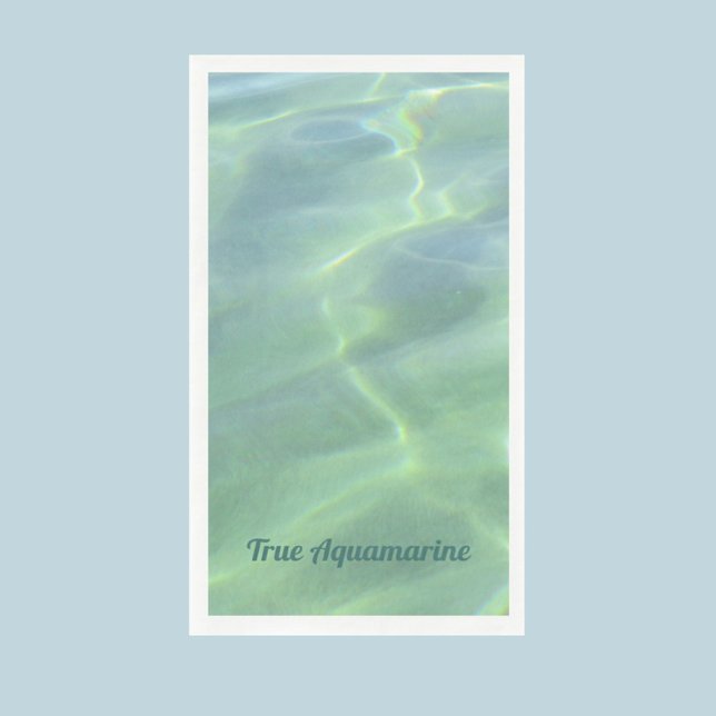 Tropical Aquamarine Water Customisable Napkin (Creator Uploaded)