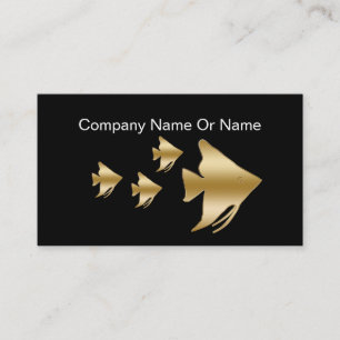 Tropical Aquaruim Silhouette Business Cards