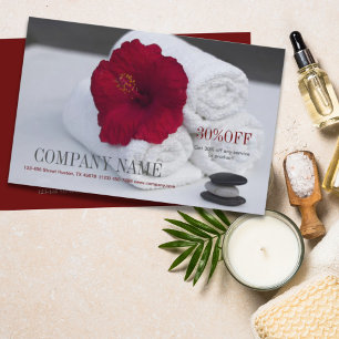 Tropical Aromatherapy SPA Salon Massage Business Flyer