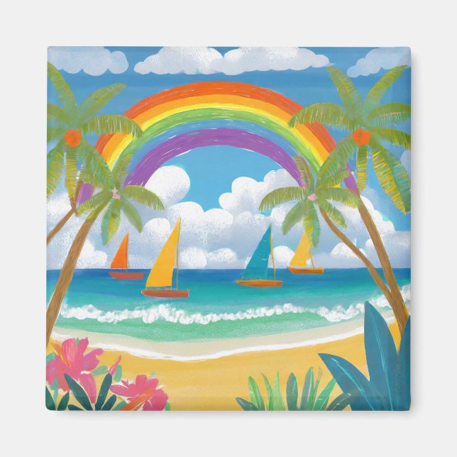 Tropical art magnet (Front)