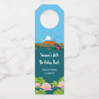 Tropical Australia Kakadu Inspired Bottle Tag