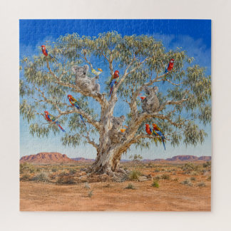 Tropical Australian Wildlife Happy Hour Jigsaw Puzzle