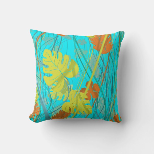 Tropical Autumn Cushion (Front)
