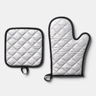 Tropical autumn, summer leaf patterns oven mitt & pot holder set