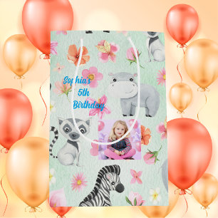 Tropical Baby Animals Gift Bag for Kids Birthday