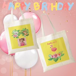 Tropical Baby Animals Tote Bag Kids Birthday Favou