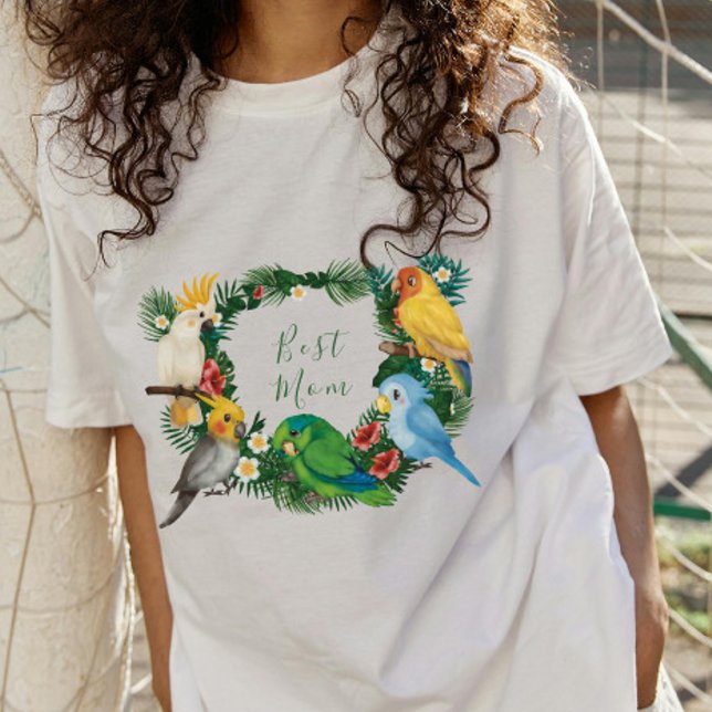 Tropical baby cute exotic colourful parrots  T-Shirt (Creator Uploaded)
