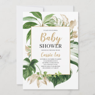 Tropical Baby Shower Invitation