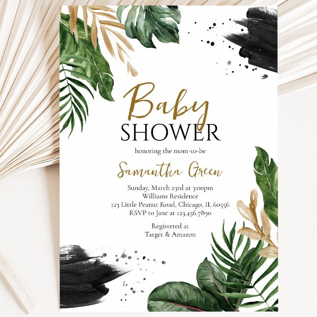 Tropical Baby Shower Invitation (Creator Uploaded)