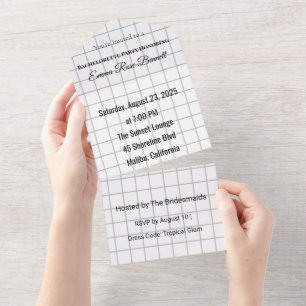 Tropical Bachelorette All In One Invitation