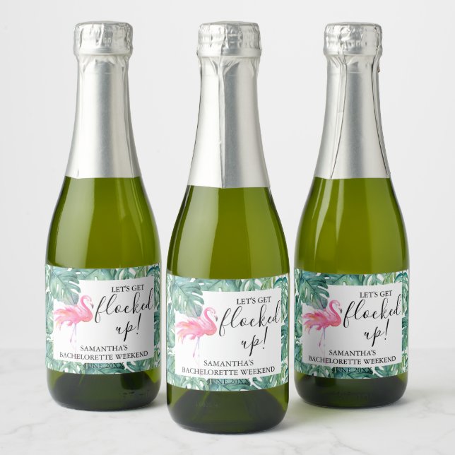 Tropical Bachelorette Party Wine Labels (Bottles)