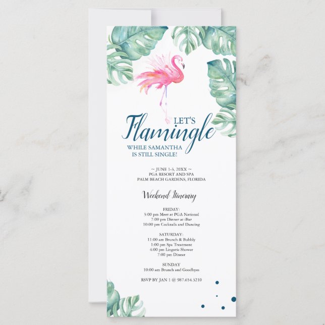 Tropical Bachelorette Weekend Party (Front)